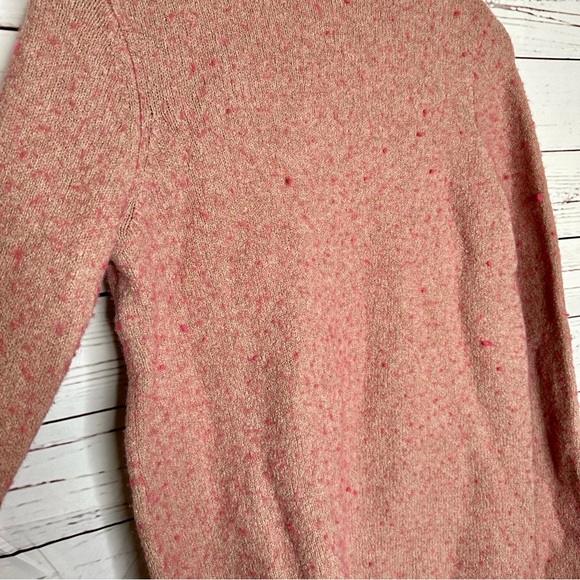 J. Jill | Textured Light Pink Mock Neck Sweater - Picture 4 of 7